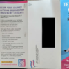 Row of three trifold brochures/posters: left dark flyer about Trans Texas takeover event; middle grey resource page; right bright blue/pink LGBTQ+ student resource guide with clasped hands image.